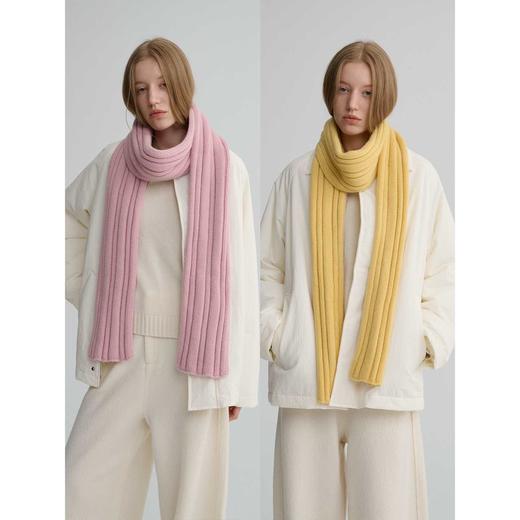 MAISON CECILE 多色|全羊毛厚实肌理感叠搭神器百搭保暖长款围巾 商品图0