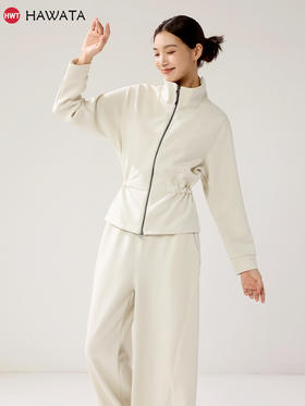 哈瓦塔两穿砂洗高腰显高显瘦休闲套装 H350153