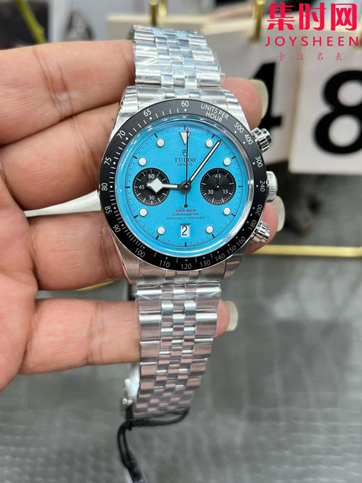 新品 帝舵ZF碧湾计时系列 蒂芙尼蓝 男士腕表 丹东7750机 经典元素与现代创新的精妙平衡，是真正意义上的"帝舵毕业款" 商品图3