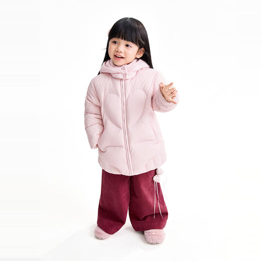 【实体店同款】女童中长款羽绒服冬季新款安奈儿童装XG545045 商品图5