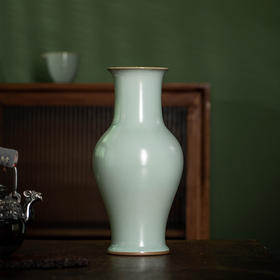 问鼎汝瓷/鼎峰系列/天青辛丑/精工款/泉吟瓶