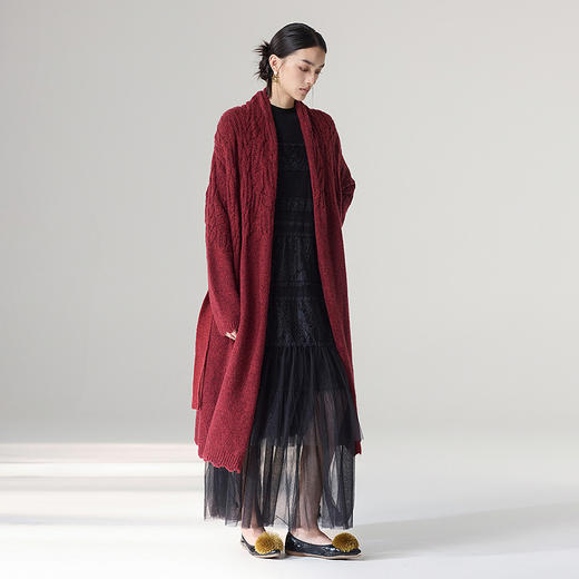 【林栖设计小店】蕾丝提花连衣裙套装拼花边优雅2025秋冬新款吊带长裙套装1954037 商品图2