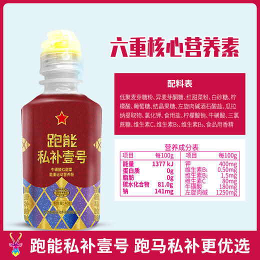 跑能私补壹号(1瓶跑半程2瓶跑全程)（能量胶盐丸酸清片多效合一） 商品图7