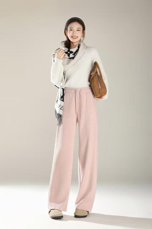 LS竹纤维女士羊毛超软糯直筒裤1699 商品图2