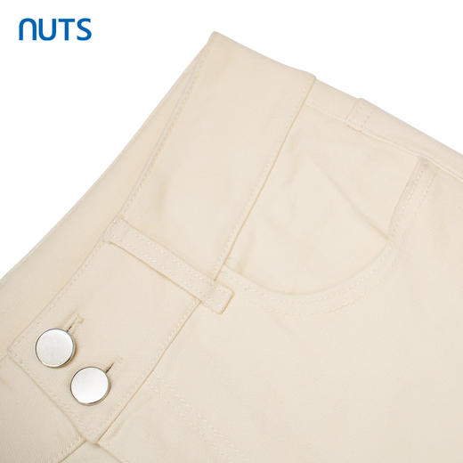 NUTS商场同款春秋季米色气质百搭高腰直筒休闲牛仔裤女4311107A1 商品图2