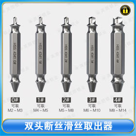 〖7158〗双头断丝滑丝取出器