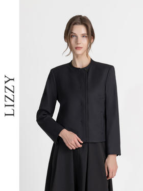 LIZZY早秋知性优雅通勤气质百搭精致短款外套8148