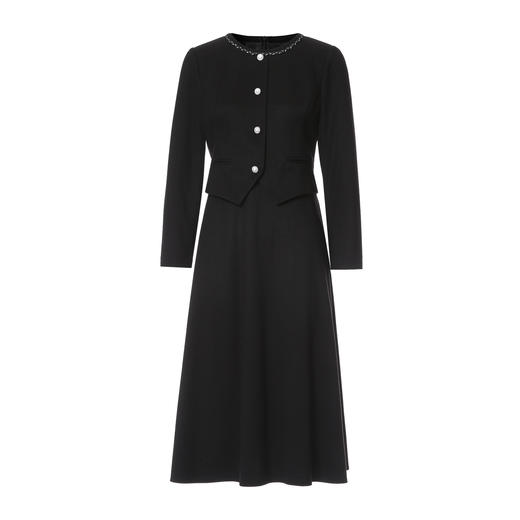 【温柔气质香风】EITIE爱特爱精致千金假两件连衣裙2025秋冬新款D2507909 商品图5