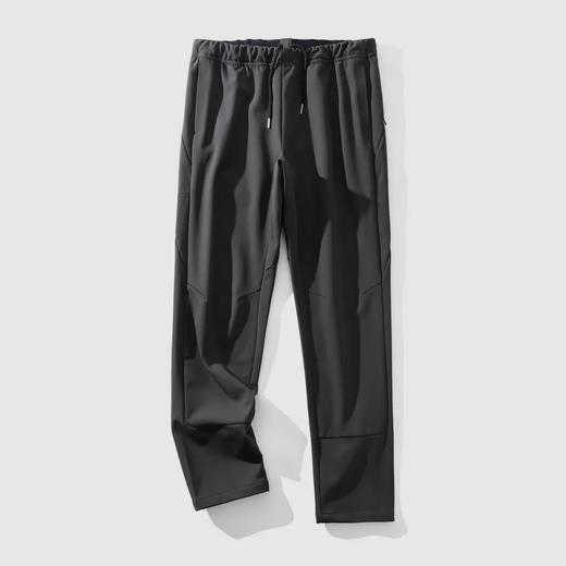 茑”同款！户外机能风加绒保暖微弹纯色软壳裤 抗撕裂三防功能性裤子 人体学裁剪拼接设计直口运动休闲裤 商品图5