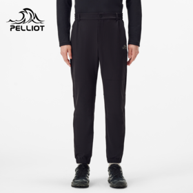 伯希和户外软壳裤男新款百搭束脚长裤黑色防风防泼水休闲运动卫裤