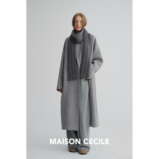 MAISON CECILE 多色|全羊毛厚实肌理感叠搭神器百搭保暖长款围巾 商品图2