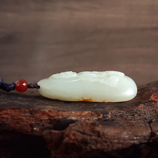 【天然正品】天然精品新疆籽料细腻油润度佳观音和田玉吊坠项链中性280925NJM13 商品图4