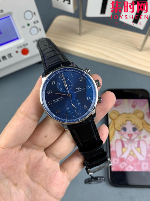新品 IWC万国表 ZF葡萄牙系列IW371606 葡计透底 新款葡计背透款 蓝色盘 男士腕表 丹东7750机 商品图2