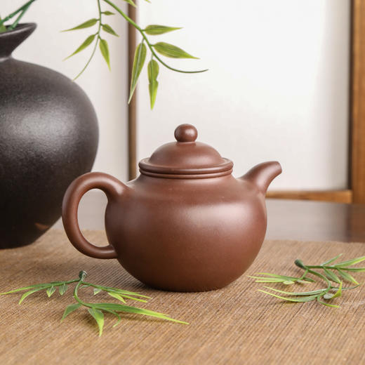 尹家骥全手工原矿老紫泥壶 约300c 商品图2