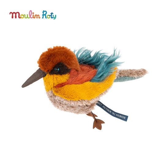 Moulin Roty 寰宇动物-飞行篇 玩偶合集（小鸡/蜂鸟/蓝足鲣鸟/鹈鹕/海鹦鹉/赤红鹭鸟/母鸡） 商品图8