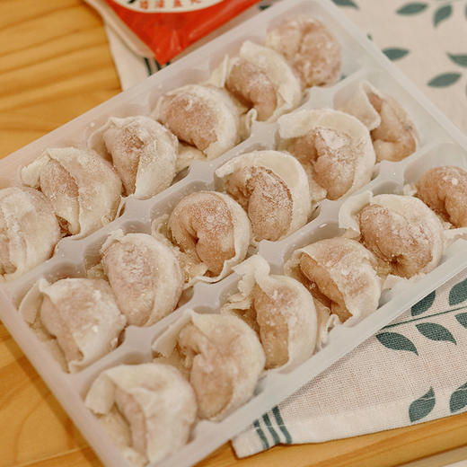 【手工鱼皮饺】鱼肉+猪肉＞90% 手工包制 皮薄到透光 浓浓海的鲜味 1盒18只左右 商品图4