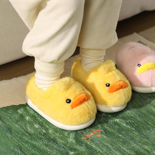 幸福玛丽鸭子棉拖鞋25WINTL-208黄色150#-190# 商品图3