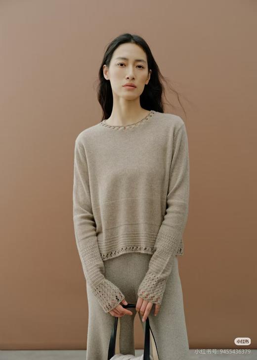 米梭AMORE MISSO女装圆领花边套衫6411A2053 商品图2