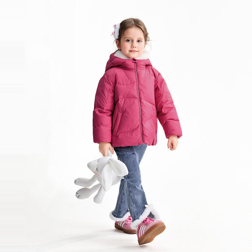 【实体店同款】女童短款羽绒服冬季新款安奈儿童装XG545046 商品图5