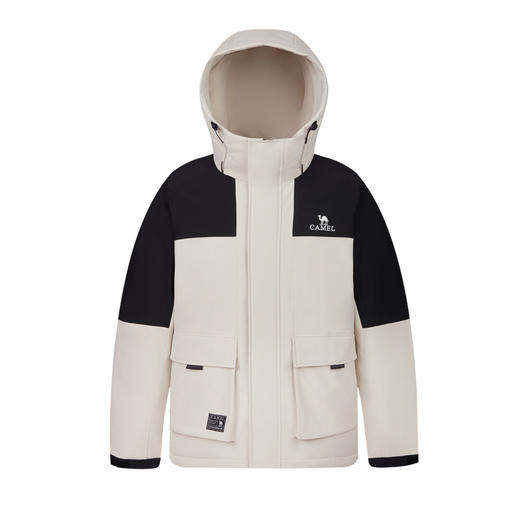 骆驼蛟龙Pro工装羽绒服男冬季2025新款连帽加厚保暖外套 M13CF00100_M13CF00100A 商品图4