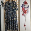 仅一件！【低价清仓】】复古碎花雪纺连衣裙宽松显瘦中长款文艺风印花大摆裙ZFYY023 商品缩略图0