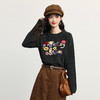 【10/23新品】熙世界多巴胺刺绣提花毛衣女秋冬高级感羊毛针织衫上衣2025年新款 商品缩略图4