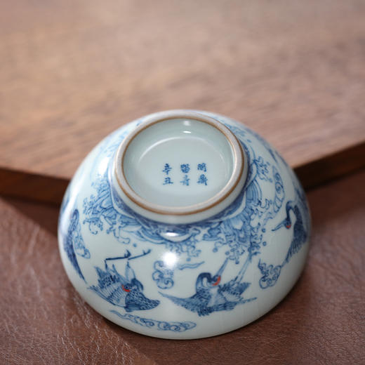 问鼎留青/天青/精工款/圆口杯（鹤飞仙阙） 商品图2