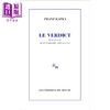 【中商原版】【法文版】卡夫卡 判决 法国新小说代表作家Jean Philippe Toussaint 新译本 LE VERDICT 法语原版 商品缩略图0