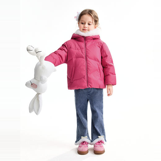 【实体店同款】女童全腰牛仔长裤冬季新款安奈儿童装XG546009 商品图5