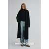 MAISON CECILE 两色|羊绒羊毛双面呢极简翻领茧型廓形长款大衣 商品缩略图2