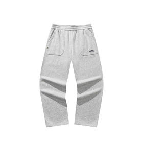 安踏休闲长裤男女秋冬新款加绒保暖宽松阔腿裤百搭卫裤172548301N