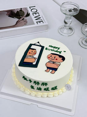 肚子胖胖生活旺旺胖子巧克力转蛋糕