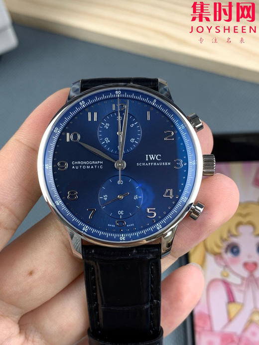 新品 IWC万国表 ZF葡萄牙系列IW371606 葡计透底 新款葡计背透款 蓝色盘 男士腕表 丹东7750机 商品图3