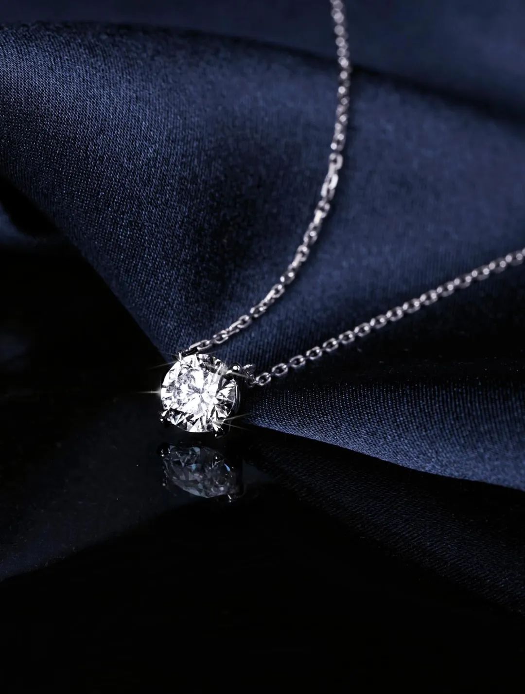 伽罗 JALO N1款VVS级D色10K金圆裸钻吊坠项链-定制链接-下单后20天左右发货