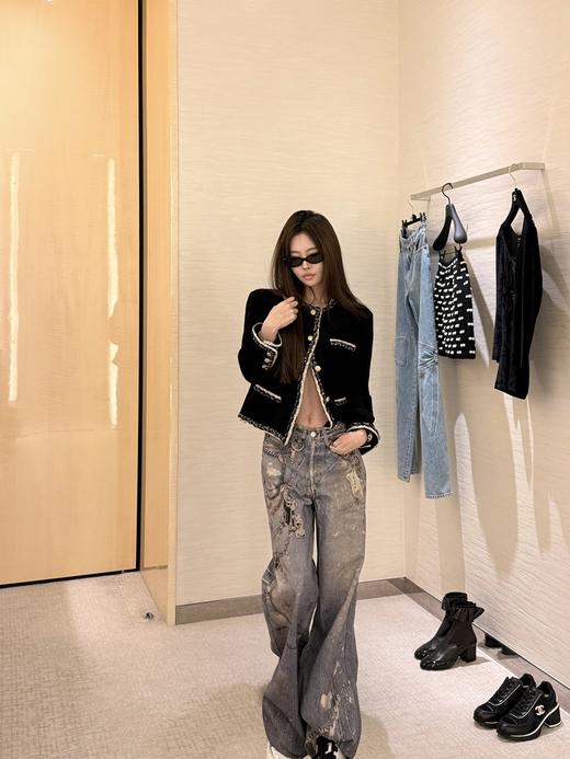 香奈儿 2025新品 25K 撞色捆边灯芯绒洋装外套 商品图3