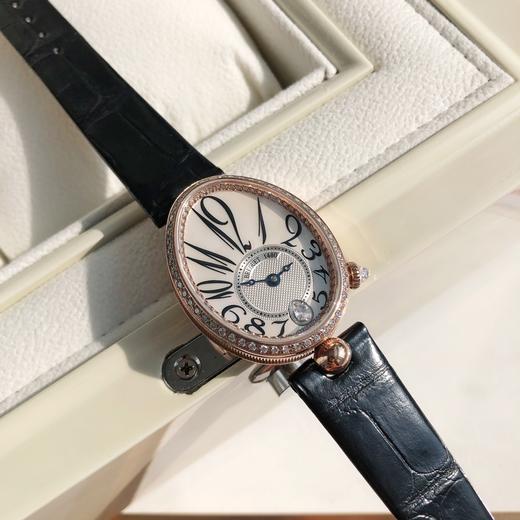 SH008-宝玑那不勒斯皇后36mm自动机械机芯 美洲鳄鱼皮表带（SH） 商品图3