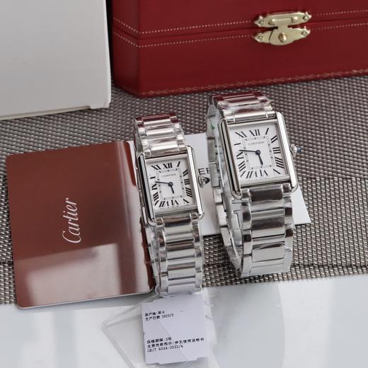 SH038  卡地亚坦克系列 钢带石英机芯送皮表带（SH） 商品图1