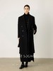 THESOONG|‘十年廓形‘高支羊绒顺毛呢黑色双排扣大衣外套女HBDY7281 商品缩略图0