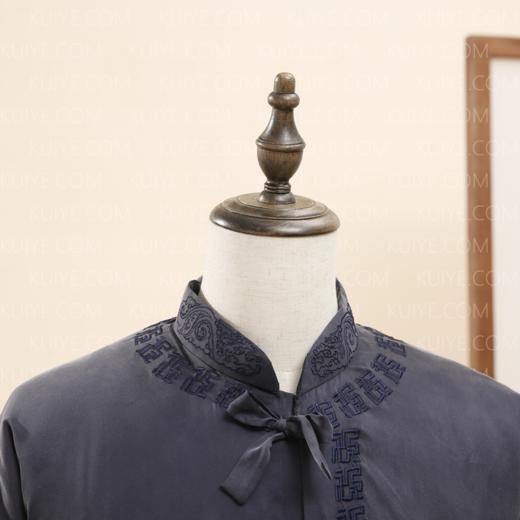 【福天华】寿服男棉套“百福图”百年工艺传统寿衣（紫红） 商品图2