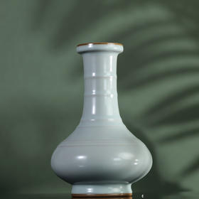 问鼎汝瓷/鼎峰系列/天青辛丑/精工款/涟猗瓶