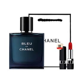 【下单送礼袋+迪奥口红小样1.5g】香奈儿BLEU蔚蓝男士淡香水持久古龙 蔚蓝男士浓香 50ml/100ml 香港直邮C