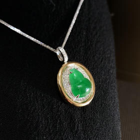 浓色满绿葫芦挂件