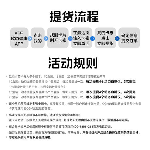 【小蓝卡16盒装】欧态动态血糖仪 商品图3