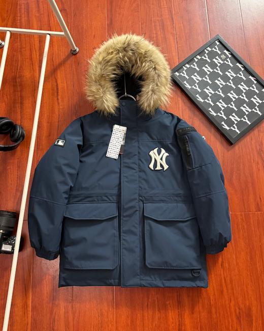 鼎级原版 MLB纽约洋基队 徽标毛领工装/羽绒服 商品图1
