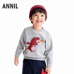 【实体店同款】男童圆领长袖卫衣冬季新款安奈儿童装XB541061