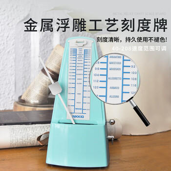 NKKIO尼康节拍器日本进口机芯钢琴考级专用吉他乐器通用 经典款-淡雅绿 商品图4