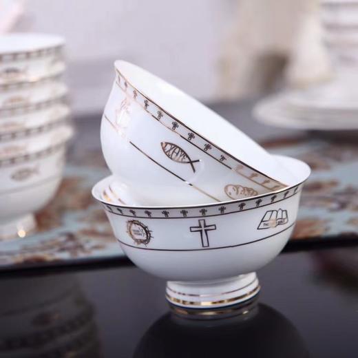 陶瓷碗匙 '黄金鱼JESUS'，4碗4匙6碗6匙，2款礼盒装 商品图5