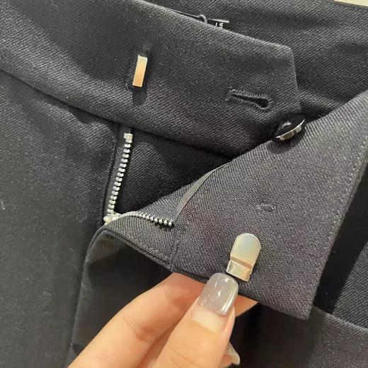 D102069秋冬款时尚百搭高腰阔腿弯刀裤休闲裤女 商品图4