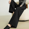 【10/23新品】熙世界人字纹毛呢阔腿裤女2025秋冬季窄版直筒针织西装裤休闲裤子 商品缩略图4