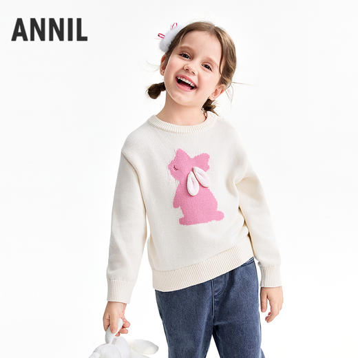 【实体店同款】女童圆领针织衫冬季新款安奈儿童装XG544005 商品图0
